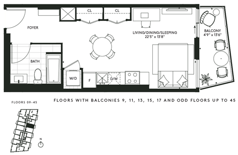 450 Front Street West Studio-3 Beds Apartment for Rent - Photo Gallery 68